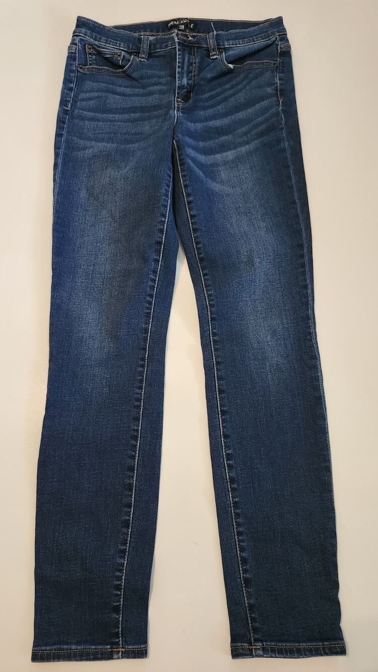 J.Crew Mercantile Blue Denim Jeans W28 L30 Classic 5-Pocket Made in Vietnam